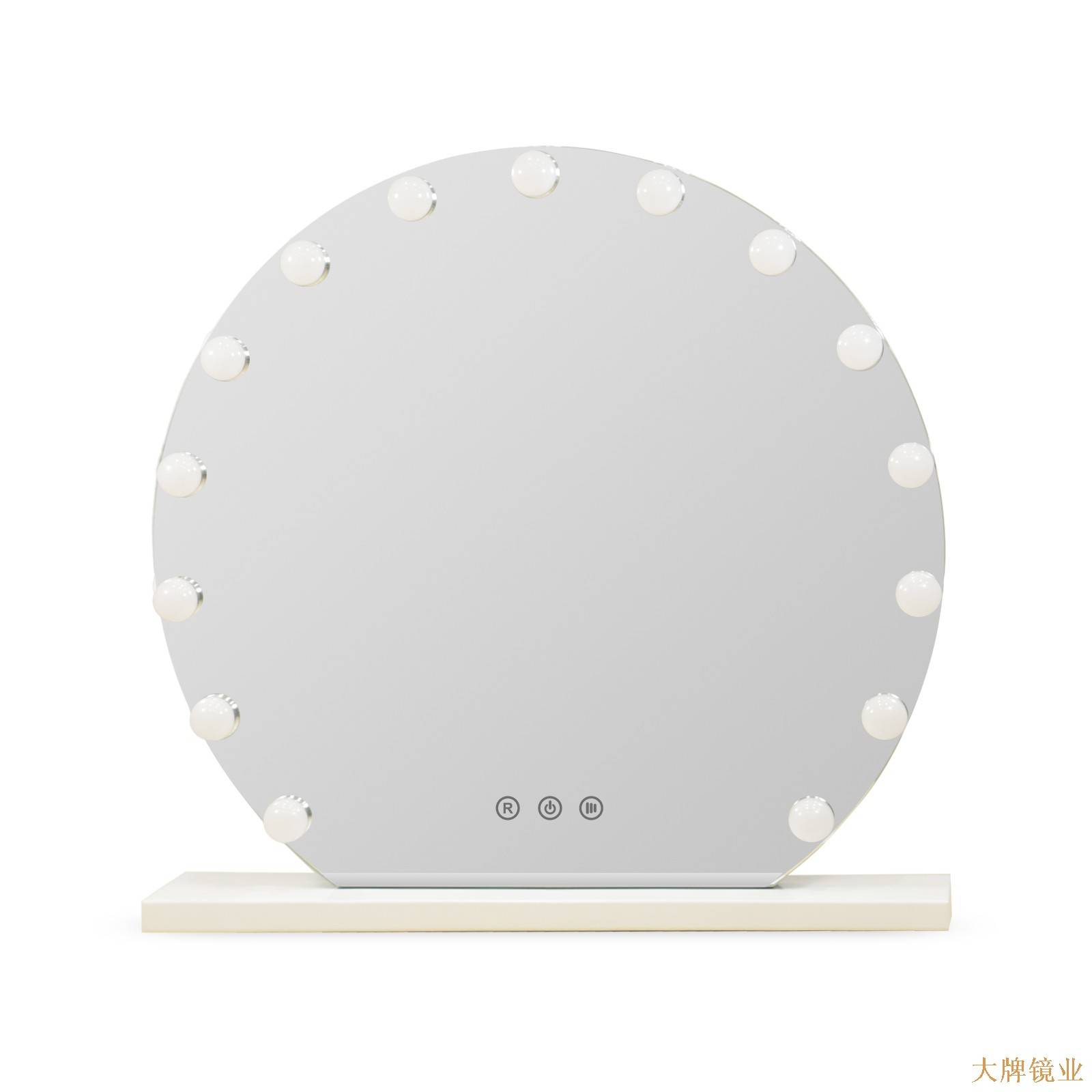 好莱坞圆形灯泡镜