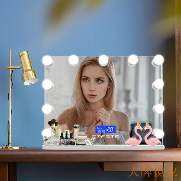 台式蓝牙灯泡化妆镜 台式蓝牙灯泡化妆镜