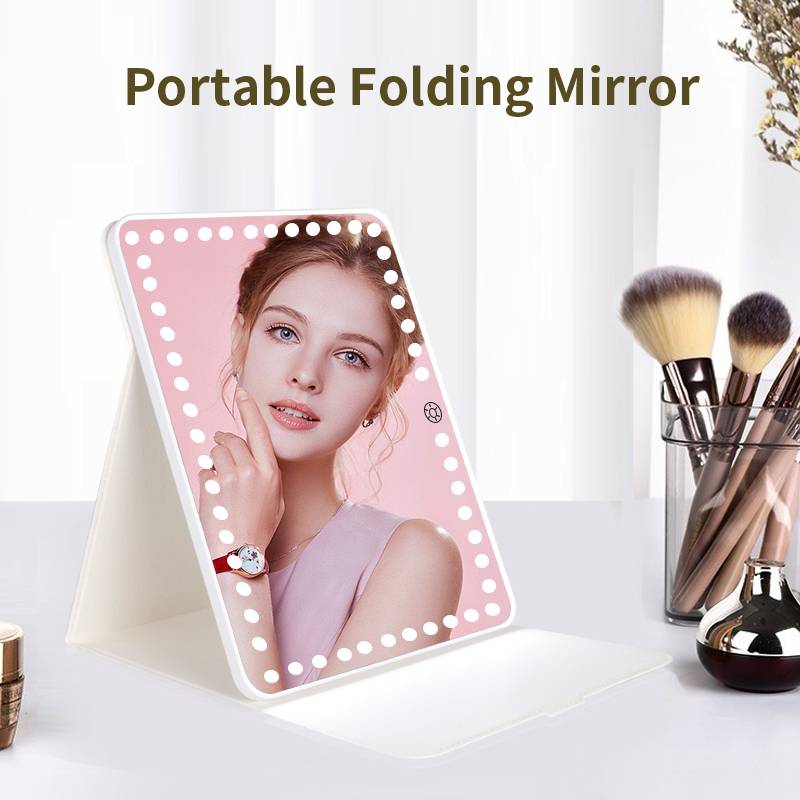 皮革LED美妆镜 SM355点灯款