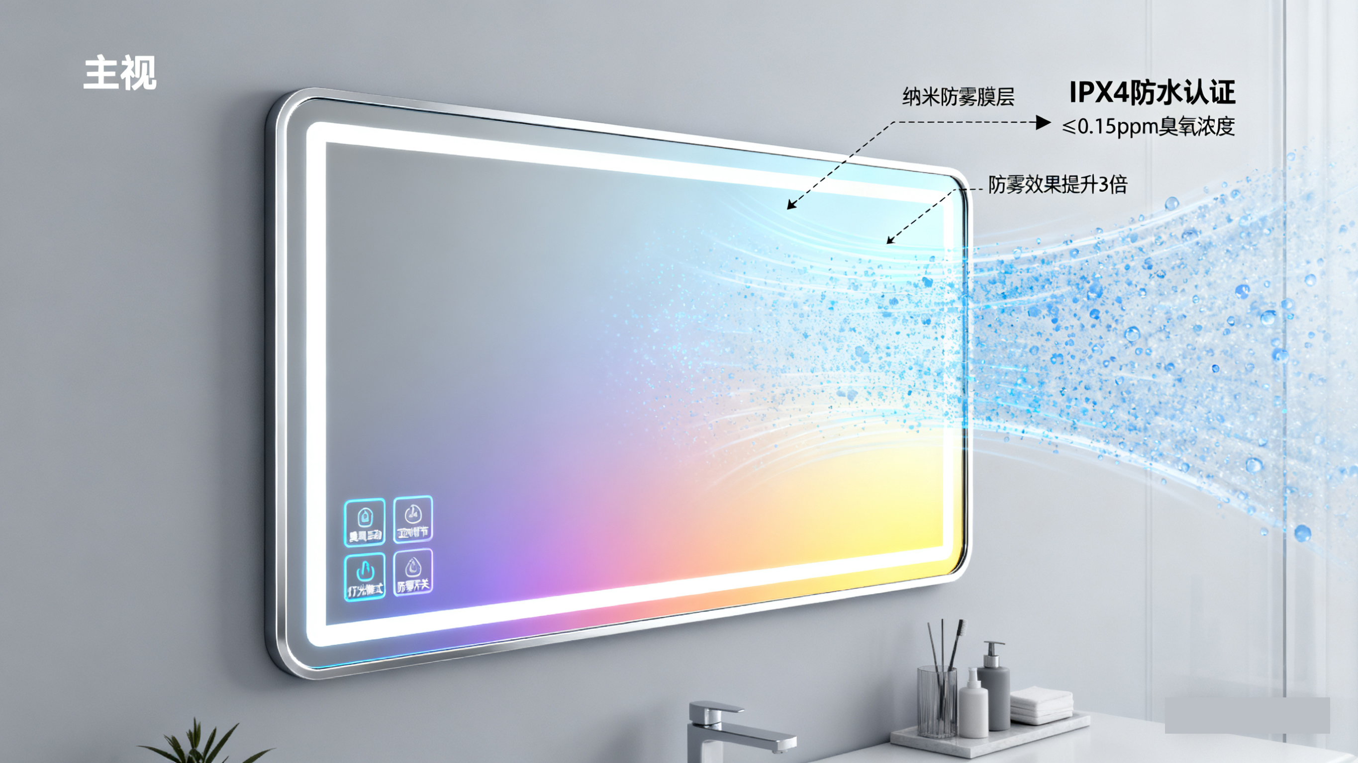 臭氧功能赋能浴室镜：重塑镜子行业价值，开启健康智能新未来​